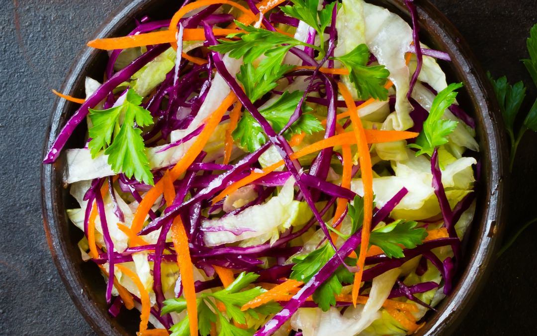 Hearty, Crunchy Salad with Easy Homemade Dressing