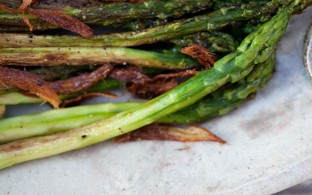 Pan-Seared Asparagus with Crispy Ginger