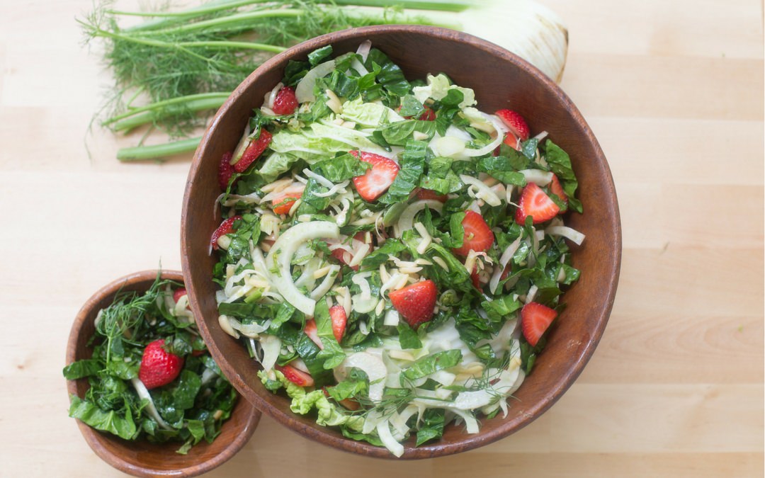 Spinach, Fennel & Mint Salad